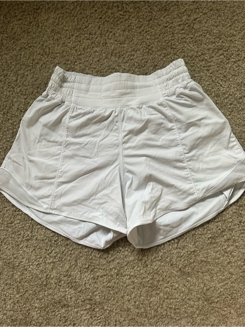 Lululemon White Hotty Hot Shorts